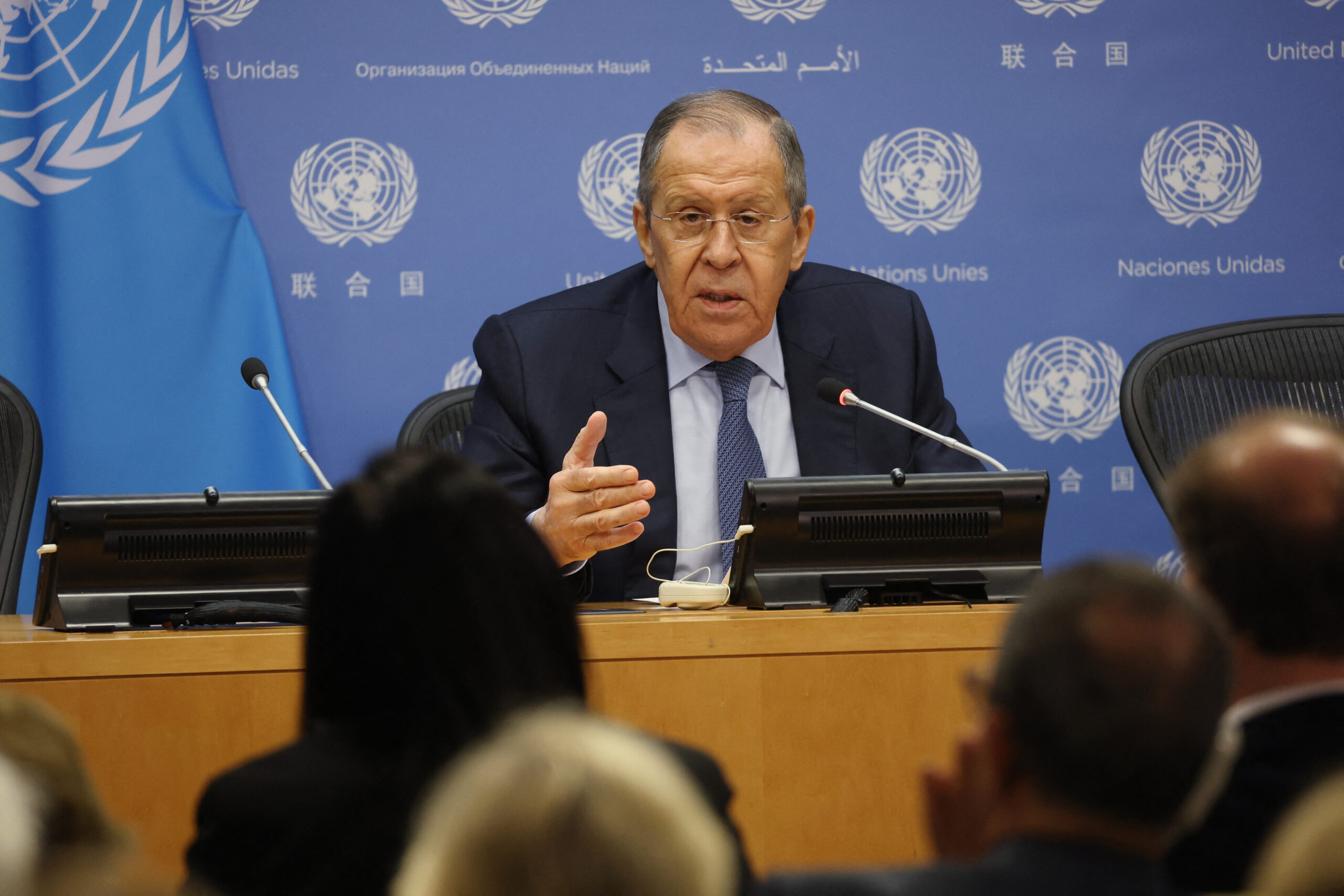 Russian Foreign Minister Sergey Lavrov Attends Meetings At The U.N.