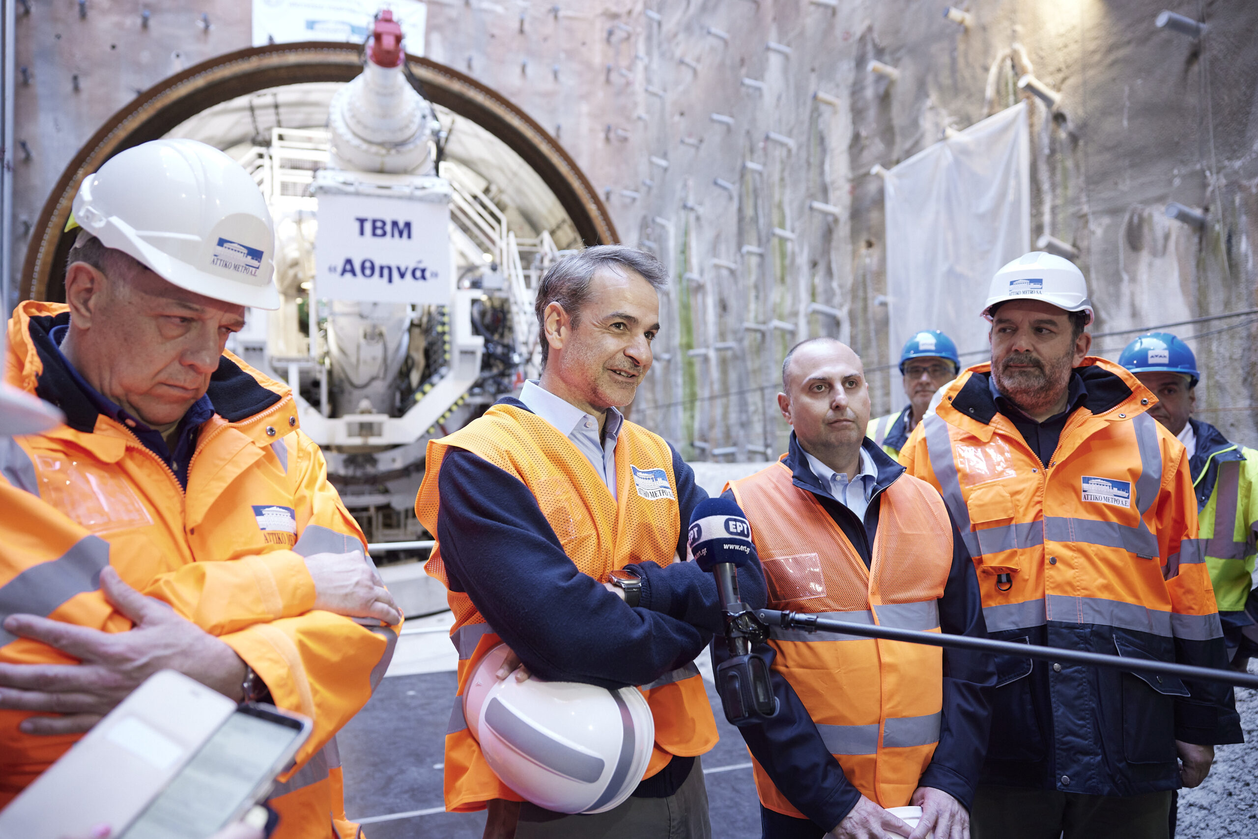 Κ. Μητσοτάκης από το εργοτάξιο του Μετρό στην Κατεχάκη: Μέχρι το τέλος της δεκαετίας η Γραμμή 4 θα είναι έτοιμη