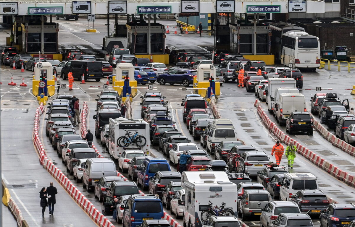 Ferry passengers experience delays at the Port of Dover
