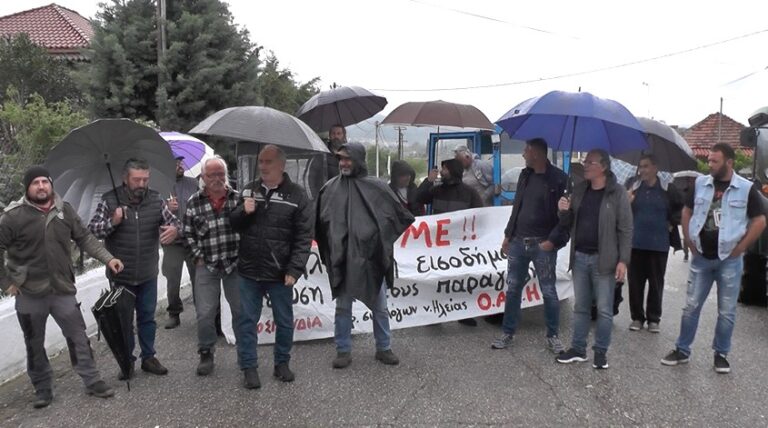 Κινητοποίηση της Ομοσπονδίας Αγροτικών Συλλόγων Ηλείας