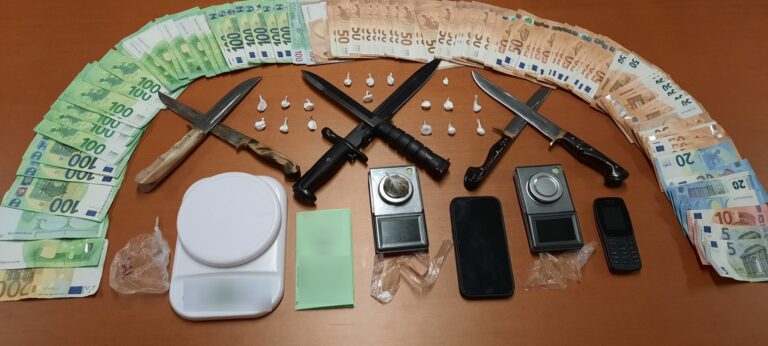 Ηράκλειο: Συλλήψεις για κοκαϊνη και όπλα