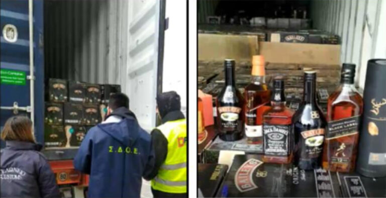 Φορτίο με ποτά «μπόμπες» κατάσχεσε το ΣΔΟΕ – 145.000 φιάλες έτοιμες να διατεθούν παράνομα στην αγορά