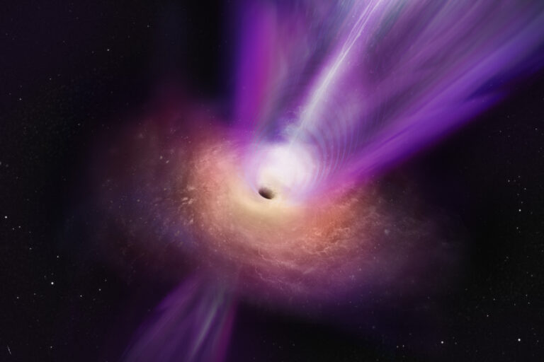 Η πρώτη άμεση εικόνα μαύρης τρύπας που εκτοξεύει ισχυρό πίδακα