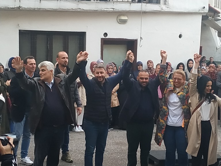 Ξάνθη-Ανδρουλάκης-2 Στον Κένταυρο της Ξάνθης ολοκλήρωσε την περιοδεία του στη Θράκη ο Νίκος Ανδρουλάκης