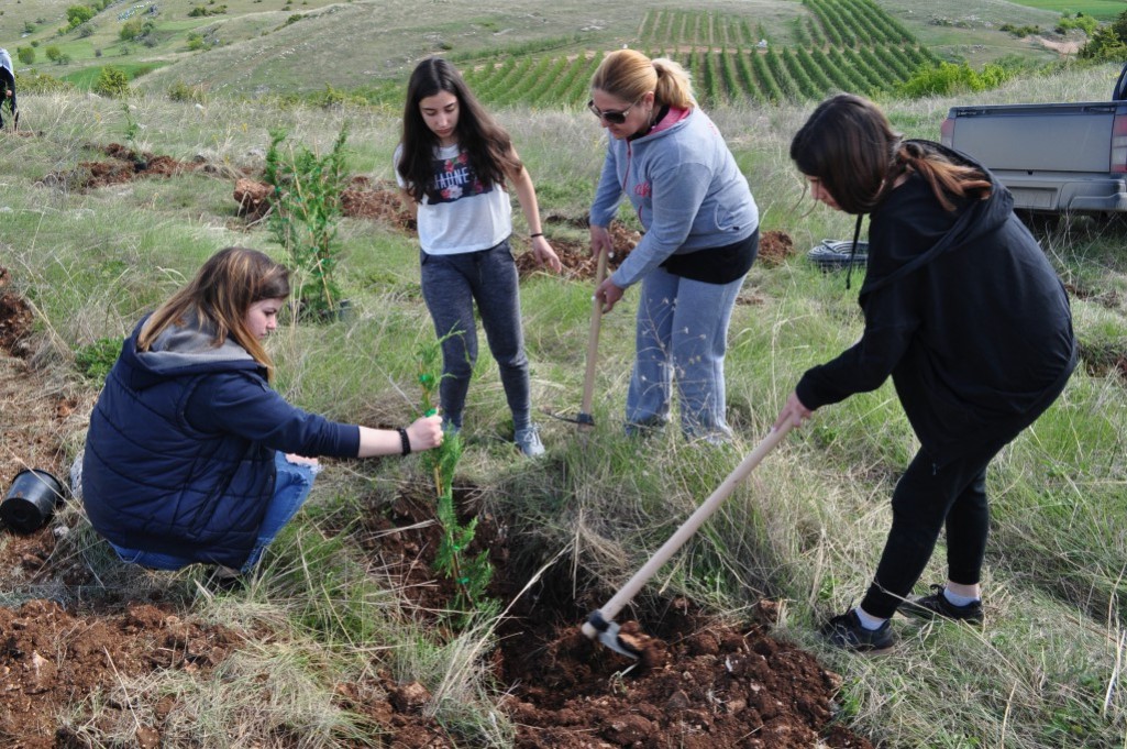 Eορδαία: Εκατό κυπαρίσσια φυτεύουν μαθητές από Ελλάδα και Γερμανία στη μνήμη των εκτελεσθέντων από τους ναζί