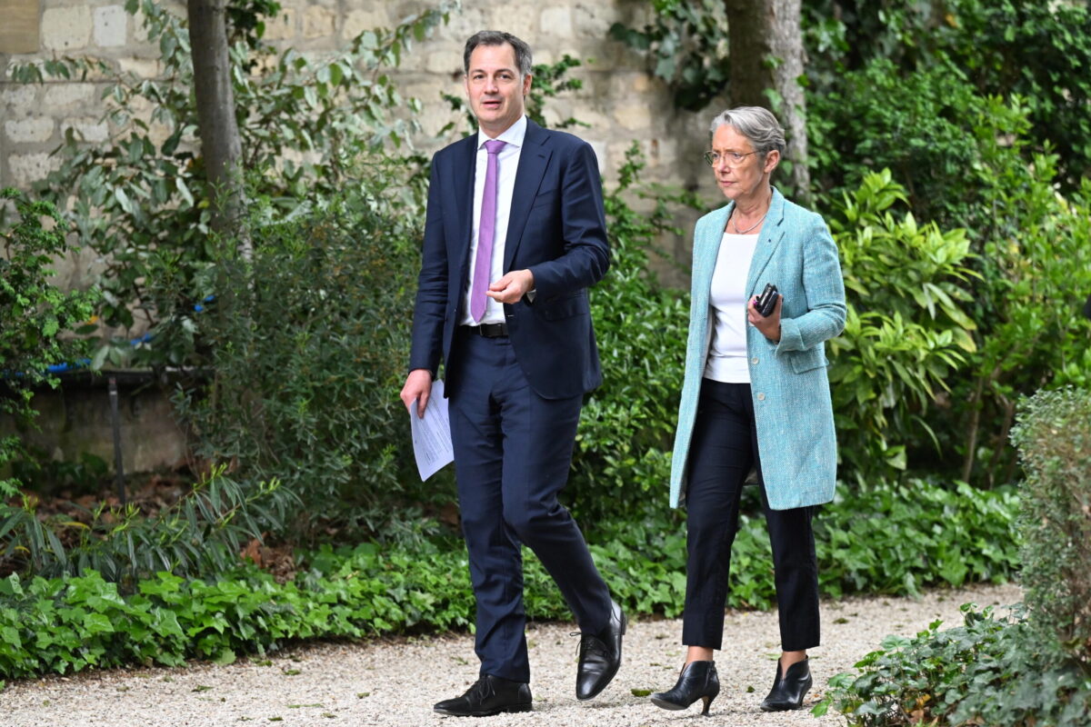 Belgium's Prime Minister Alexander de Croo visits France