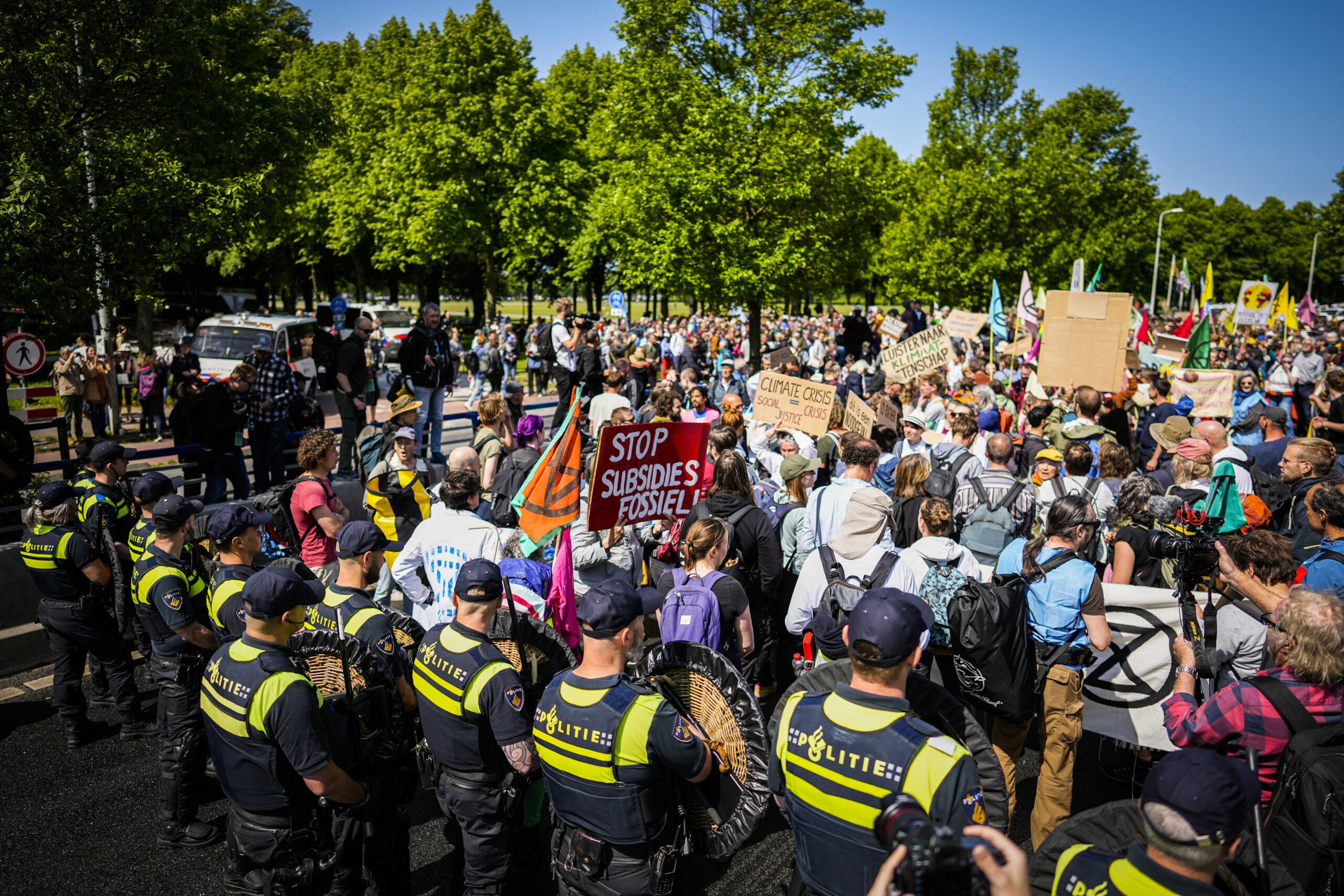 Extinction Rebellion protest in The Hague