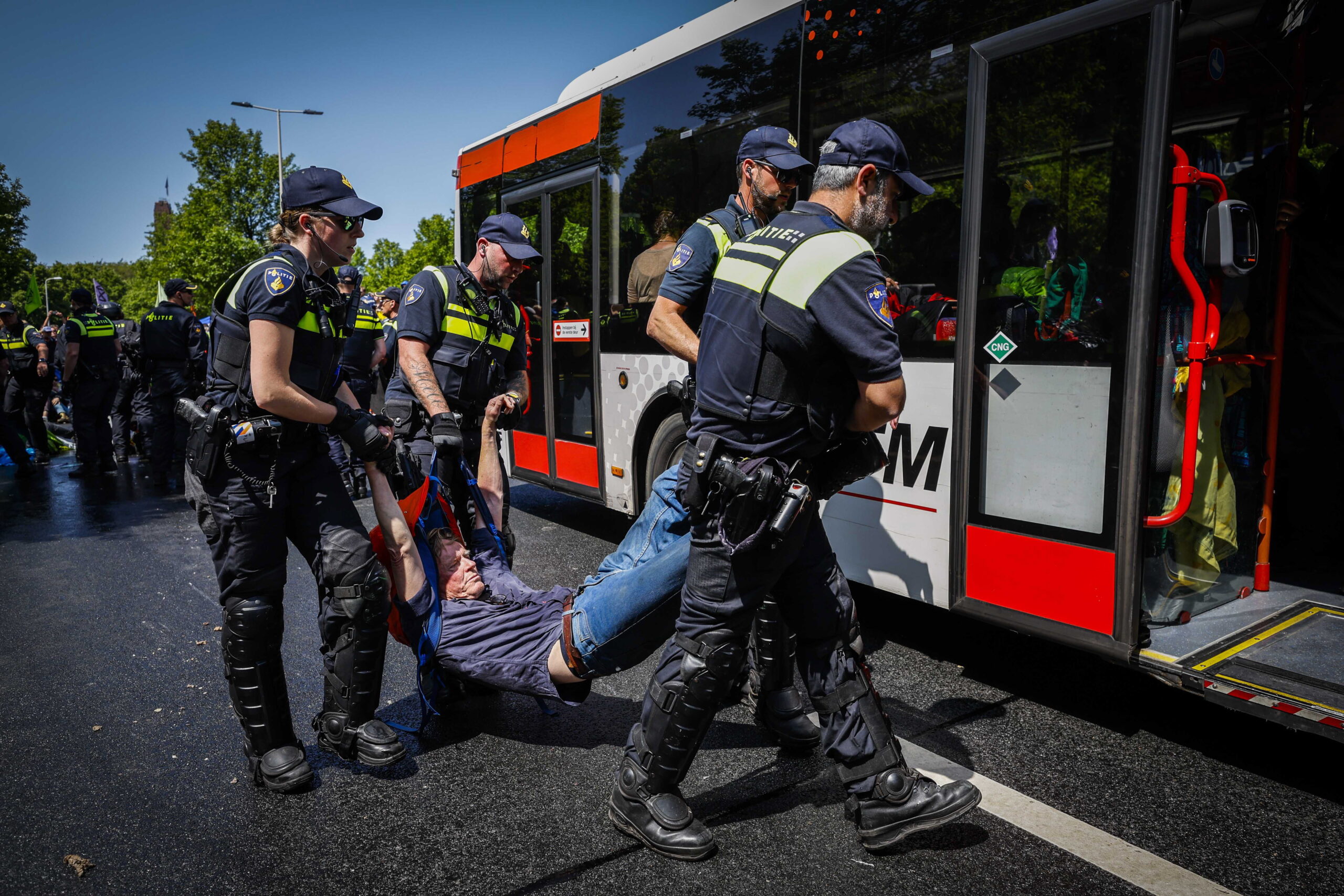 Extinction Rebellion protest in The Hague