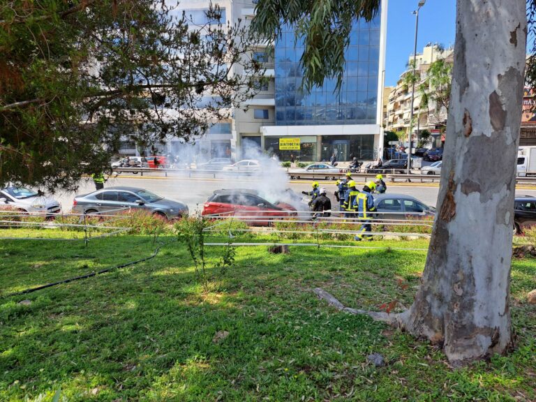 Αυτοκίνητο τυλίχθηκε στις φλόγες στη  Χαμοστέρνας (photo – video)