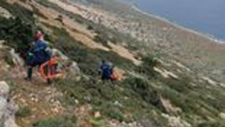 Ολοκληρώθηκε η επιχείρηση διάσωσης 50χρονης Ρεθυμνιώτισσας