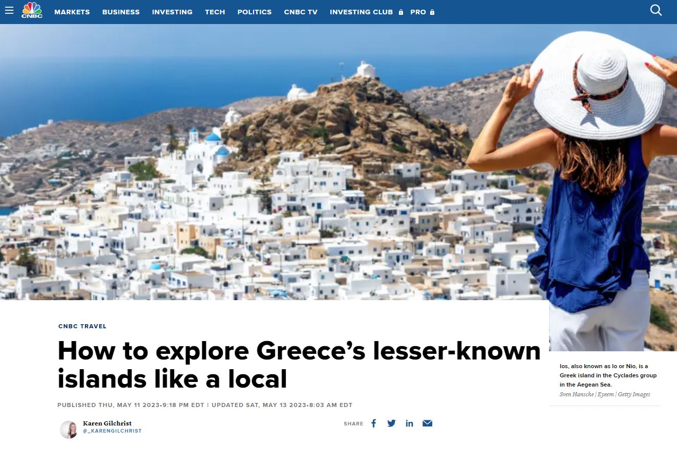 «Διαχρονικά αγαπημένη»: Διθυραμβικό τουριστικό αφιέρωμα του CNBC στην Ελλάδα – «Οι επτά προορισμοί της για να ζήσετε σαν ντόπιοι»