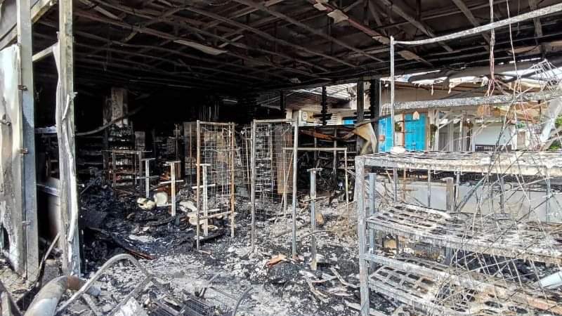 Ρέθυμνο: Τεράστια καταστροφή σε σουπερμάρκετ από πυρκαγιά