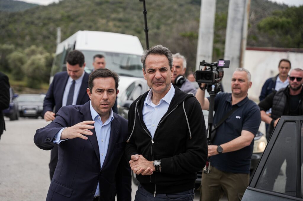Από την επίσκεψη του Κυριάκου Μητσοτάκη στη Λέσβο Από την επίσκεψη του Κυριάκου Μητσοτάκη στη Λέσβο