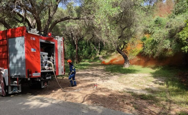 Άσκηση «Δια πυρός» στο Βρανά Ανδραβίδας – Κυλλήνης