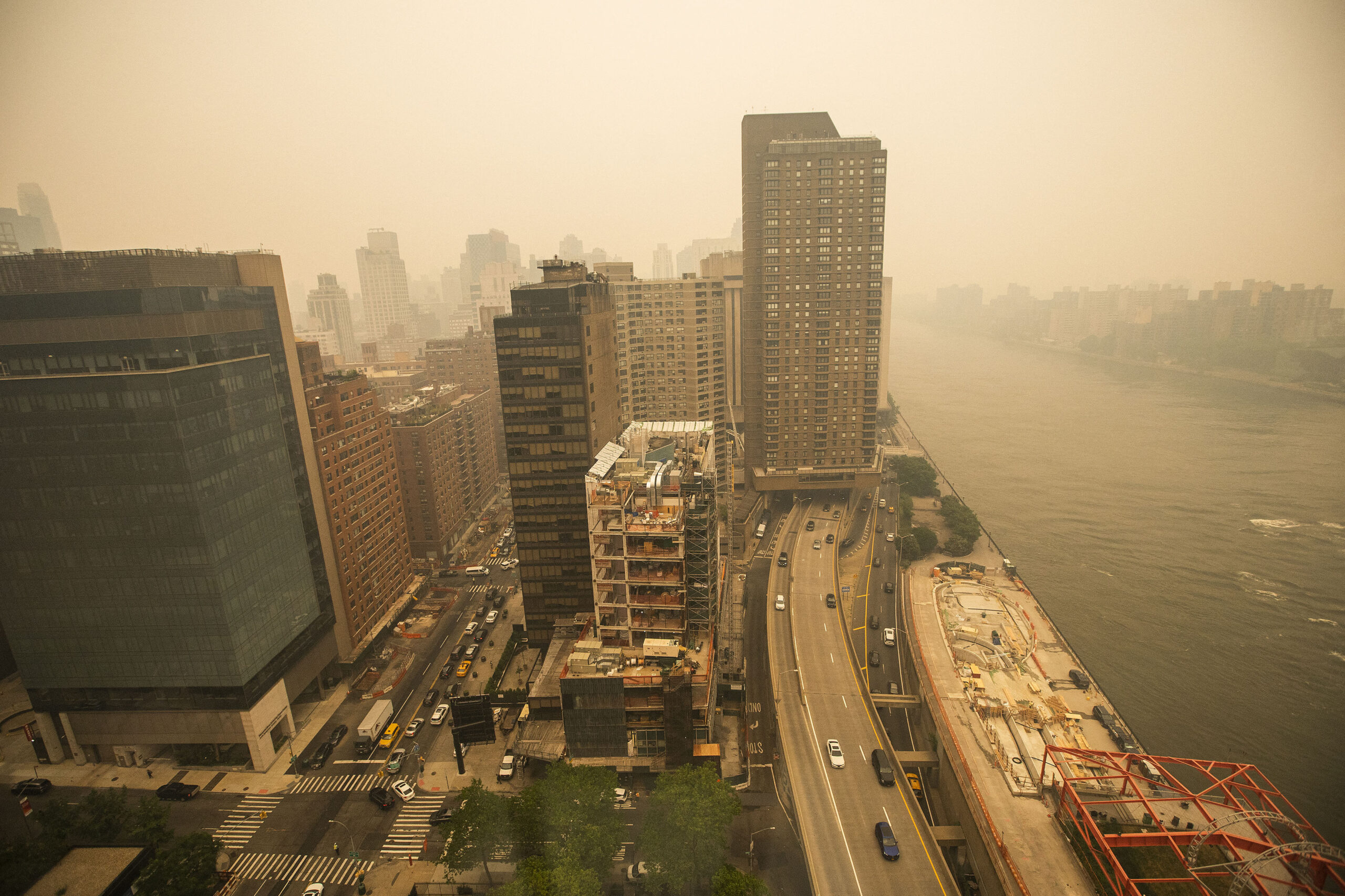 Smoke From Canadian Wildfires Blows South Creating Hazy Conditions On Large Swath Of Eastern U.S.