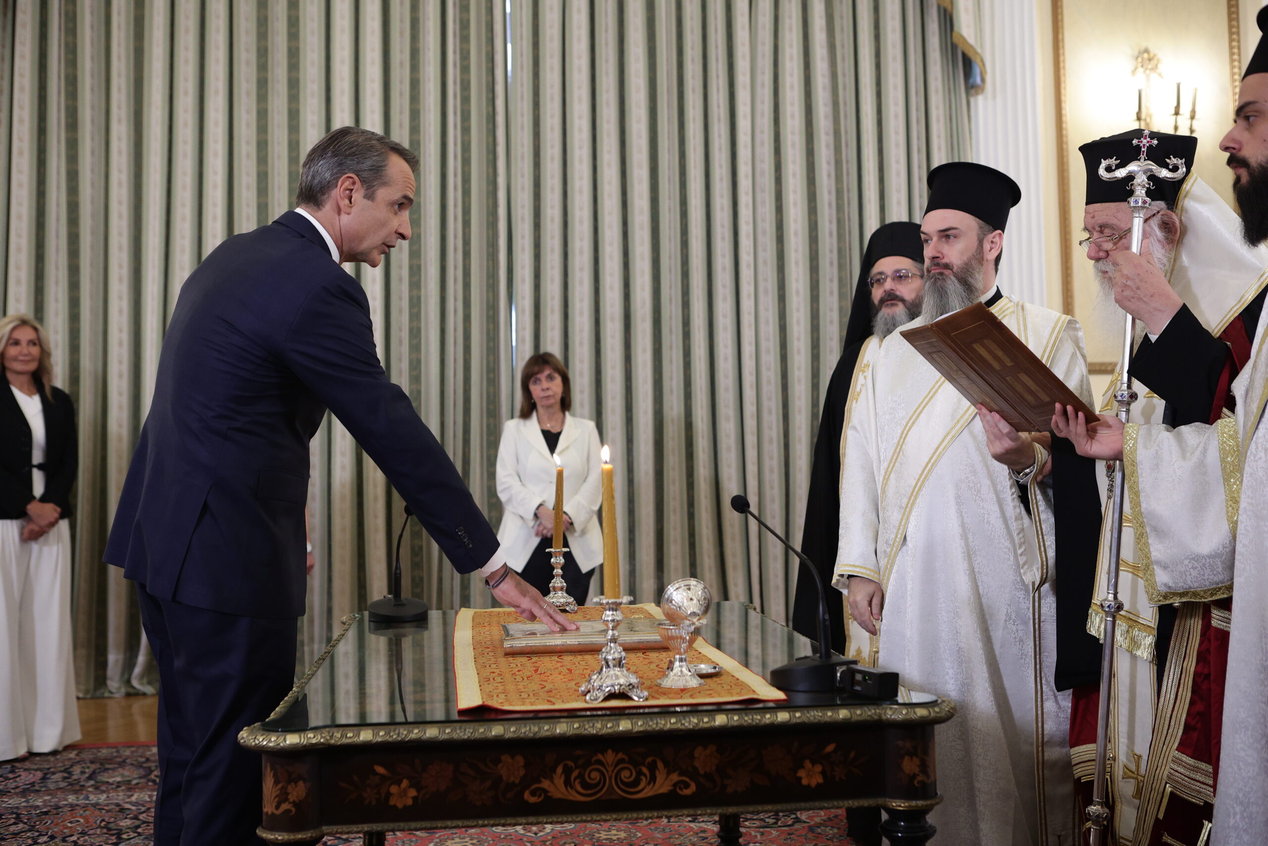 [362223] ΟΡΚΩΜΟΣΙΑ ΤΟΥ ΝΕΟΥ ΠΡΩΘΥΠΟΥΡΓΟΥ ΚΥΡΙΑΚΟΥ ΜΗΤΣΟΤΑΚΗ(ΒΑΣΙΛΗΣ ΡΕΜΠΑΠΗΣ/EUROKINISSI)