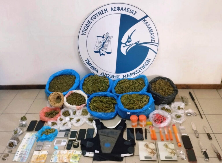 Δίωξη Ναρκωτικών Καλαμάτας: 7 συλλήψεις για  διακίνηση κάνναβης & κοκαϊνης σε Αττική, Λακωνία και Αιτωλοακαρνανία