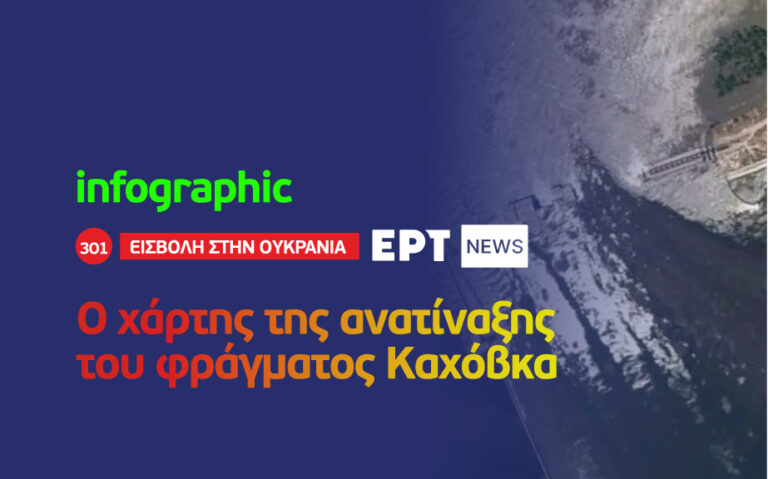 Infographic: Ο χάρτης της ανατίναξης του φράγματος στην Καχόβκα