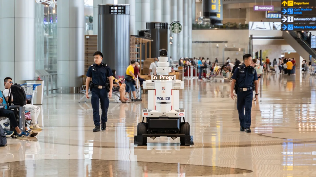 Τα ρομπότ της αστυνομίας βγήκαν για περιπολία στο αεροδρόμιο της Σιγκαπούρης
