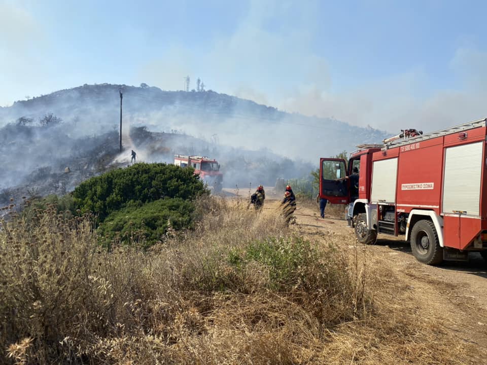 Μεσσηνία: Φωτιά από κεραυνό ξέσπασε σε δύσβατο σημείο του Ταϋγέτου