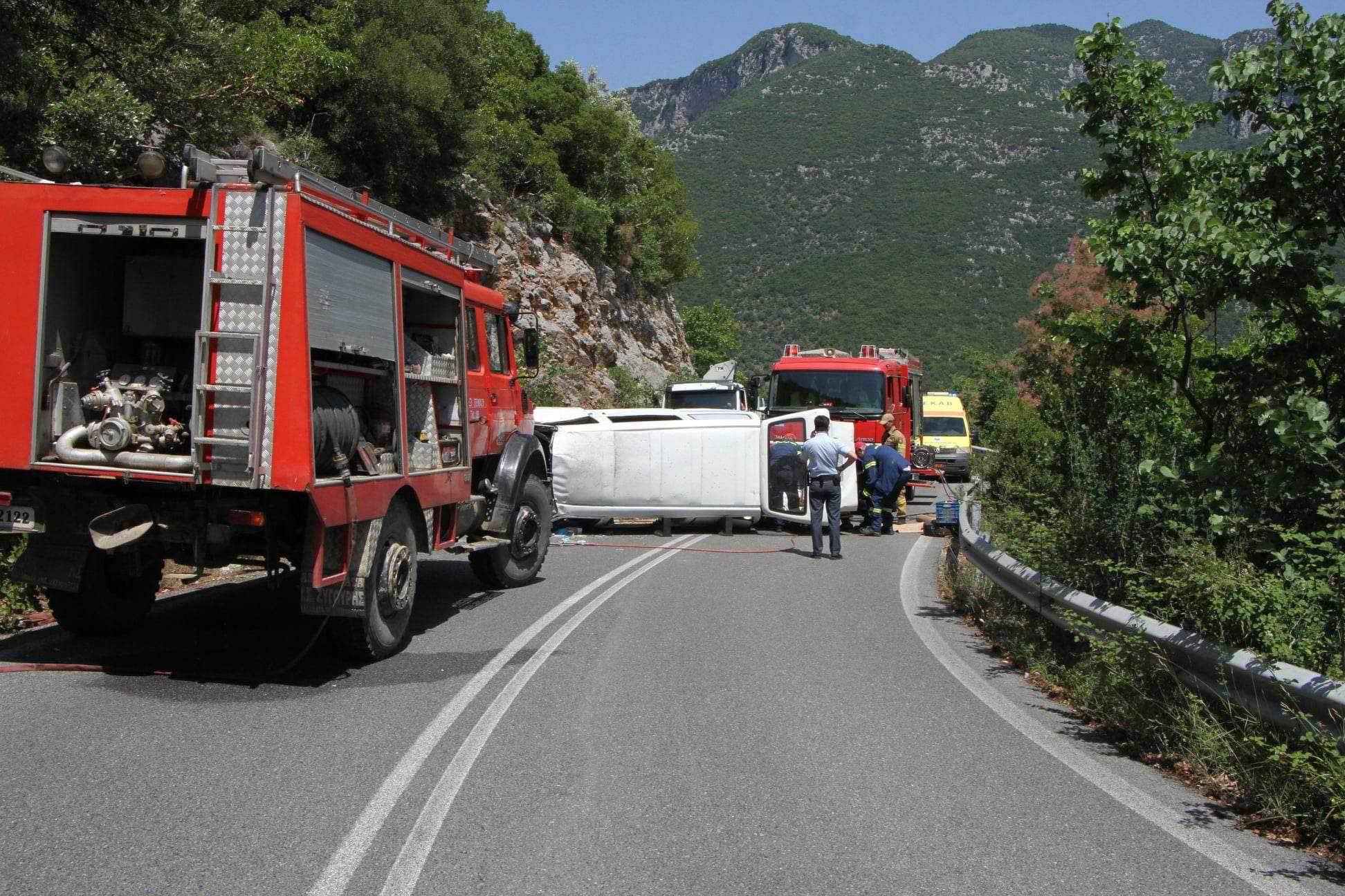 Καλαμάτα: Σοβαρό τροχαίο ατύχημα στον Ταύγετο με 2 τραυματίες