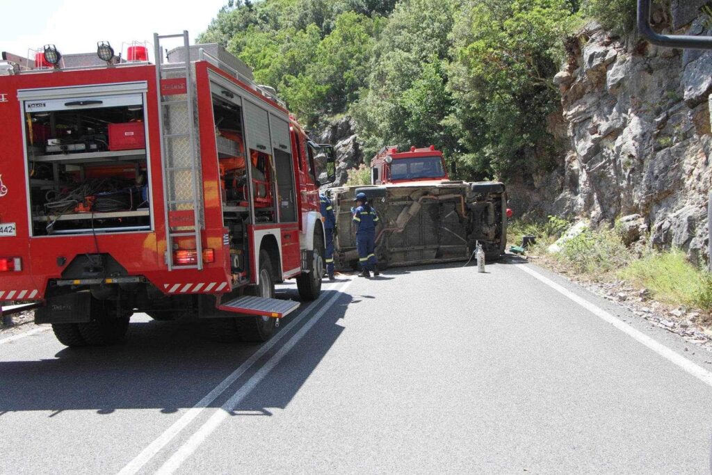 Καλαμάτα: Σοβαρό τροχαίο ατύχημα στον Ταύγετο με 2 τραυματίες