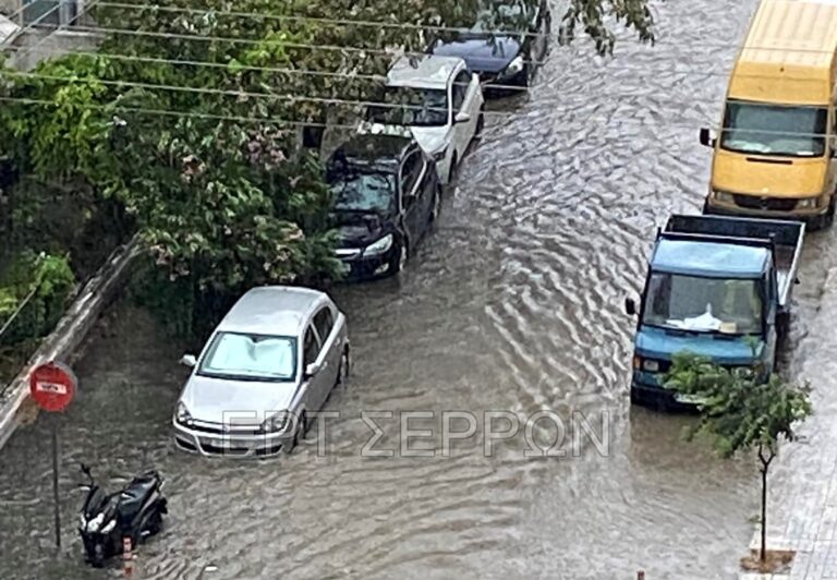 Σέρρες: Δυνατό μπουρίνι σάρωσε τον Νομό- Πλημμύρισαν φρεάτια, δεκάδες κλήσεις στην Πυροσβεστική (video)