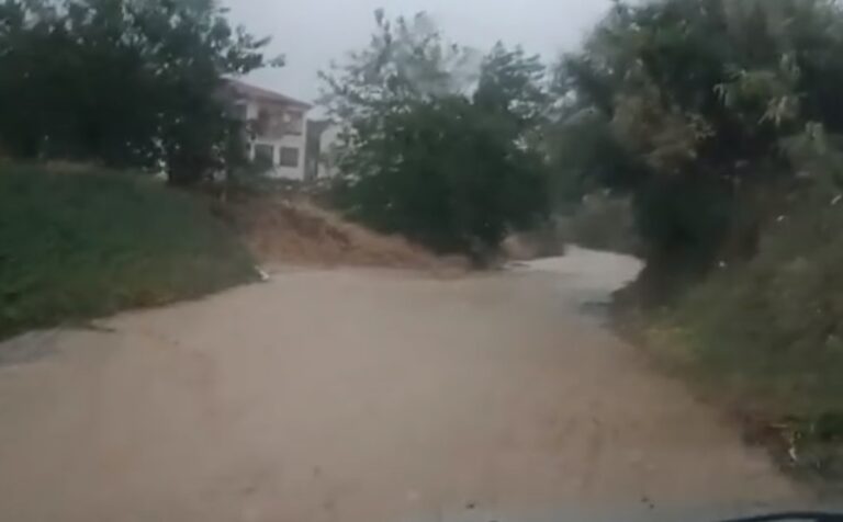 Προβλήματα στον νομό Χαλκιδικής λόγω της ισχυρής βροχόπτωσης