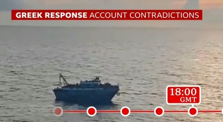 Πολύνεκρο ναυάγιο: Τι δείχνουν τα στοιχεία του BBC – Σχεδόν ακίνητο για επτά ώρες προτού βυθιστεί το πλοίο