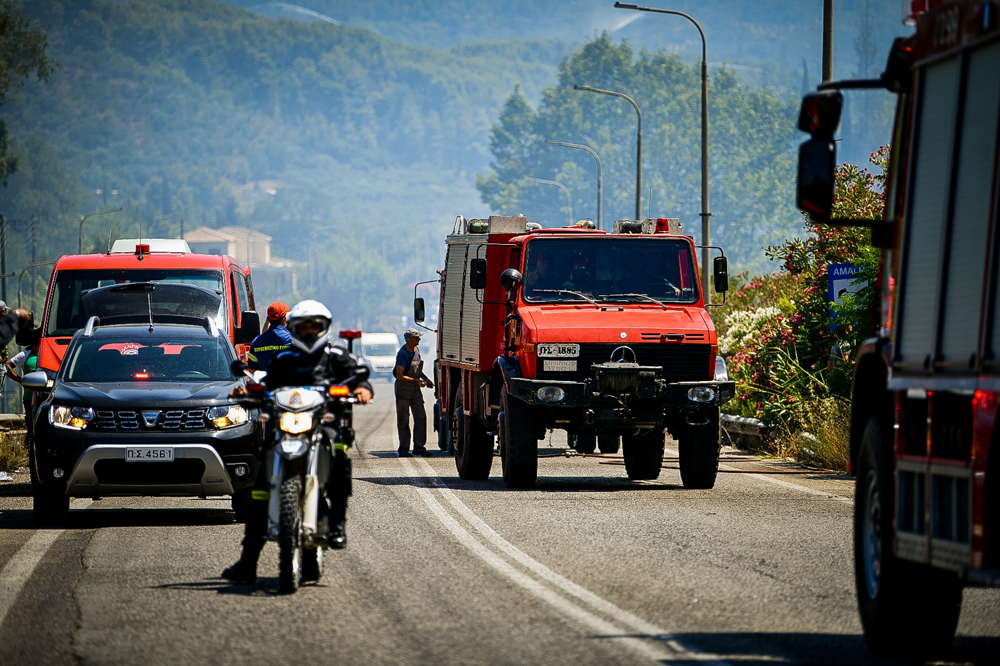 ΜΕΓΑΛΗ ΠΥΡΚΑΓΙΑ ΣΤΟΝ ΝΟΜΟ ΗΛΕΙΑΣ ΣΕ ΤΡΙΑ ΜΕΤΩΠΑ / ΜΕΤΩΠΟ ΑΡΧΑΙΑ ΟΛΥΜΠΙΑ (ΓΙΑΝΝΗΣ ΣΠΥΡΟΥΝΗΣ/ ILIALIVE.GR)
