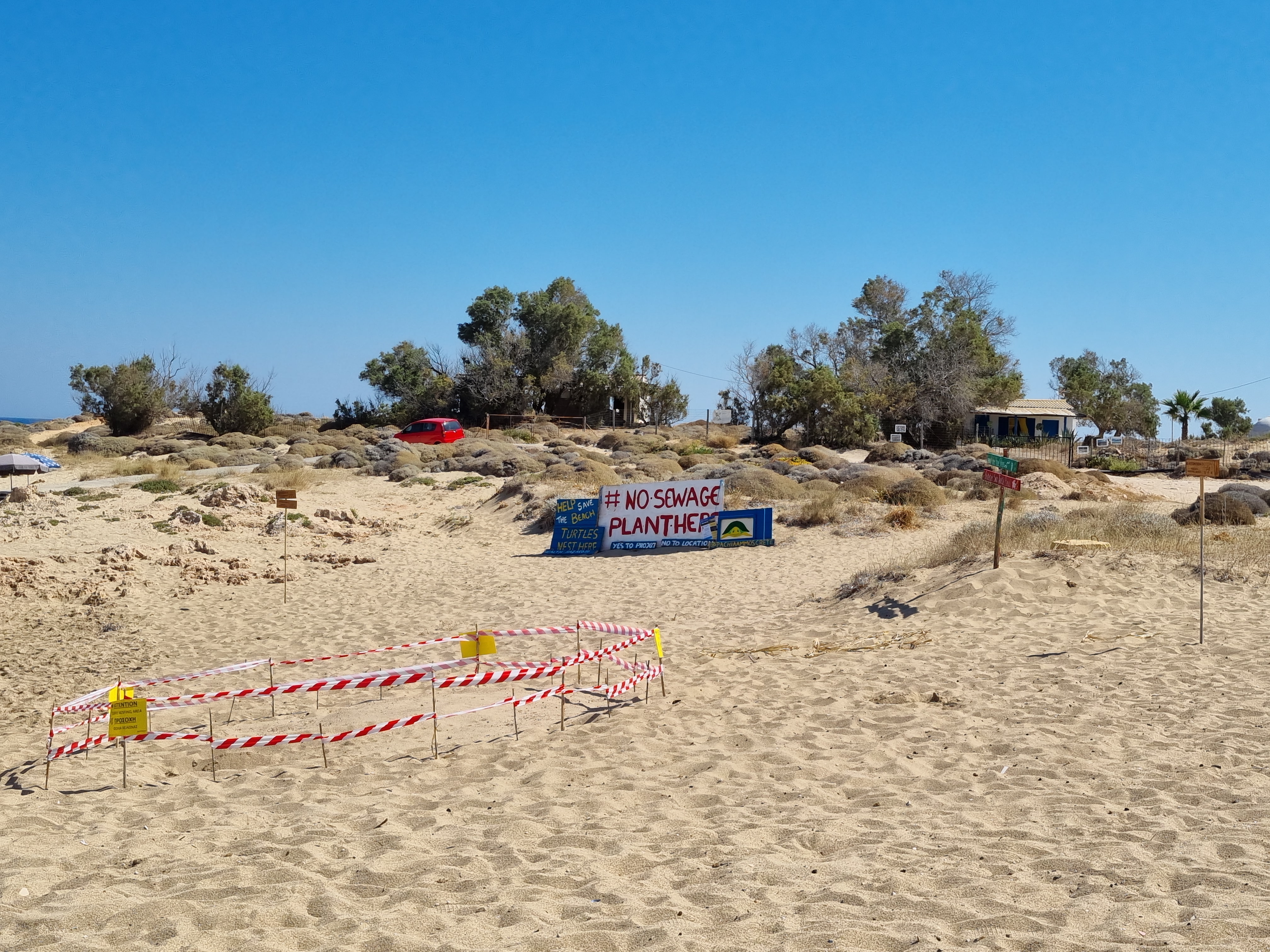 Μία ακόμα φωλιά θαλάσσιας χελώνας στην Παχιά Άμμο και τρία ερωτήματα προς τη Δημοτική Αρχή Χανίων