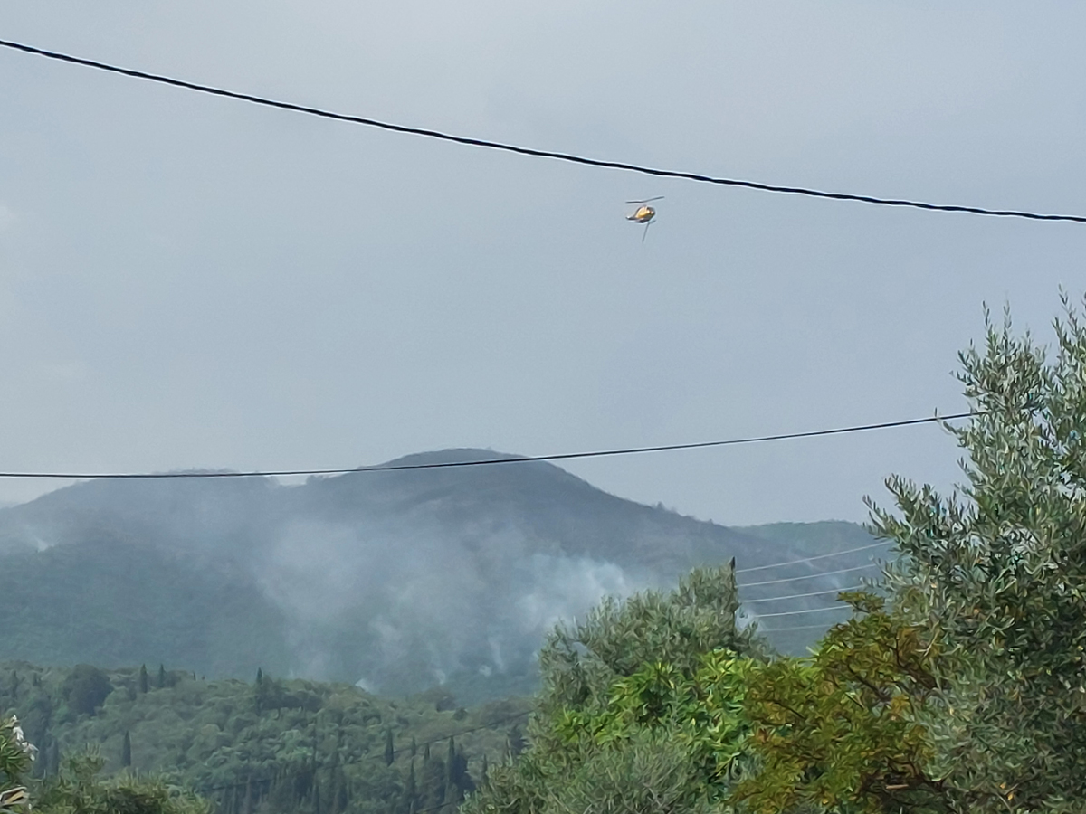 Υπό μερικό έλεγχο η φωτιά στην Αγ. Μαρίνα Ευβοίας