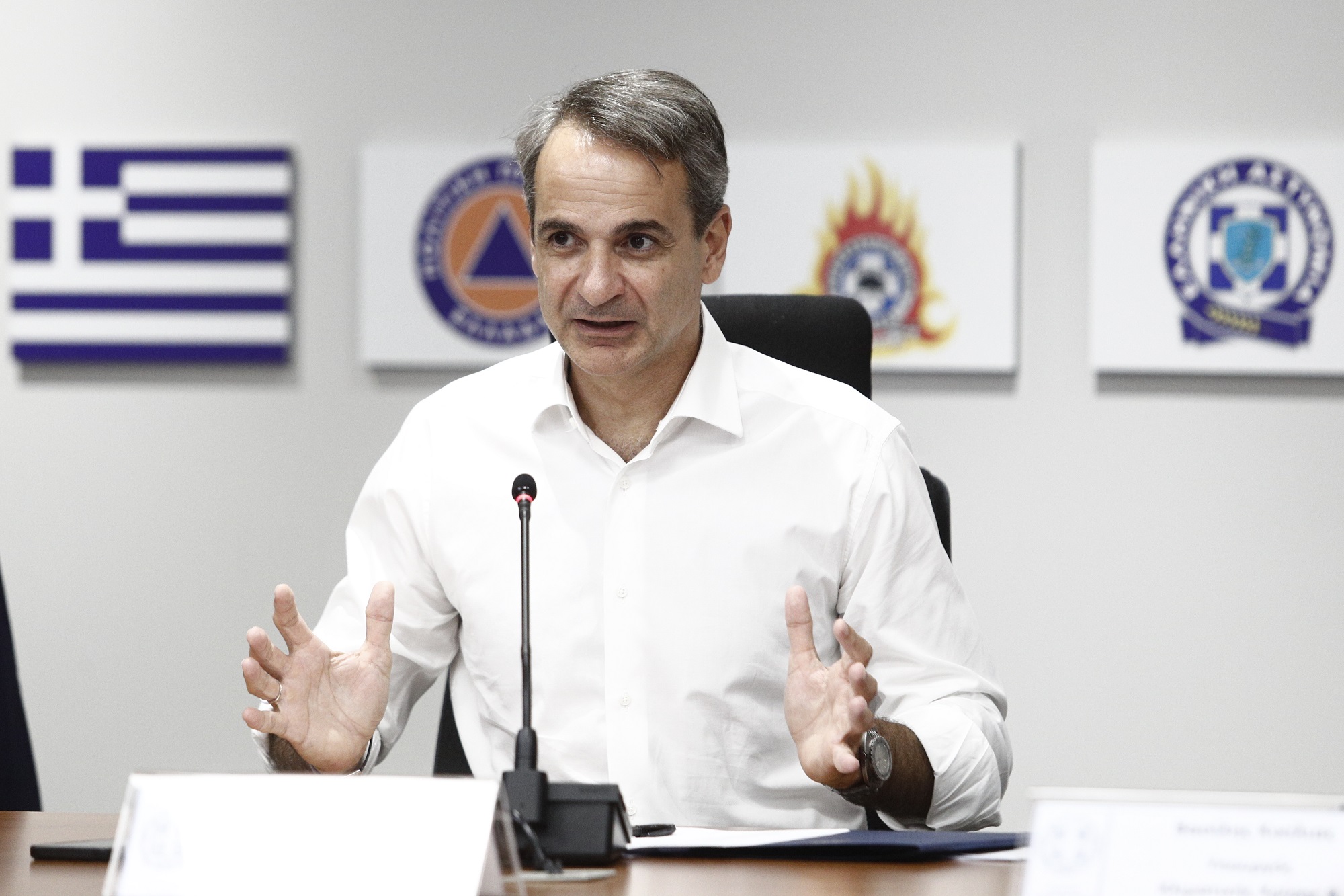 ΕΠΙΣΚΕΨΗ ΤΟΥ ΠΡΩΘΥΠΟΥΡΓΟΥ ΚΥΡΙΑΚΟΥ ΜΗΤΣΟΤΑΚΗ ΣΤΟ ΥΠΟΥΡΓΕΙΟ ΚΛΙΜΑΤΙΚΗΣ ΚΡΙΣΗΣ ΚΑΙ ΠΟΛΙΤΙΚΗΣ ΠΡΟΣΤΑΣΙΑΣ (ΣΩΤΗΡΗΣ ΔΗΜΗΤΡΟΠΟΥΛΟΣ/EUROKINISSI)