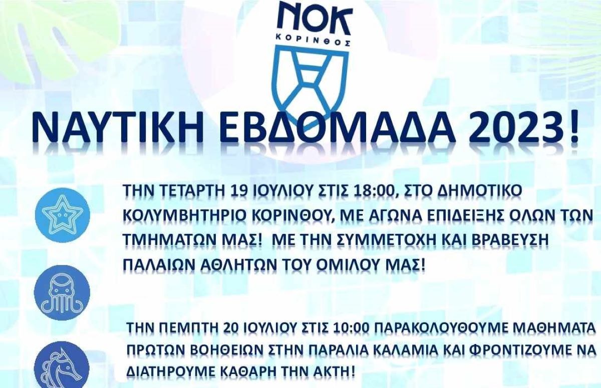 Κορινθία: Ναυτική εβδομάδα 2023