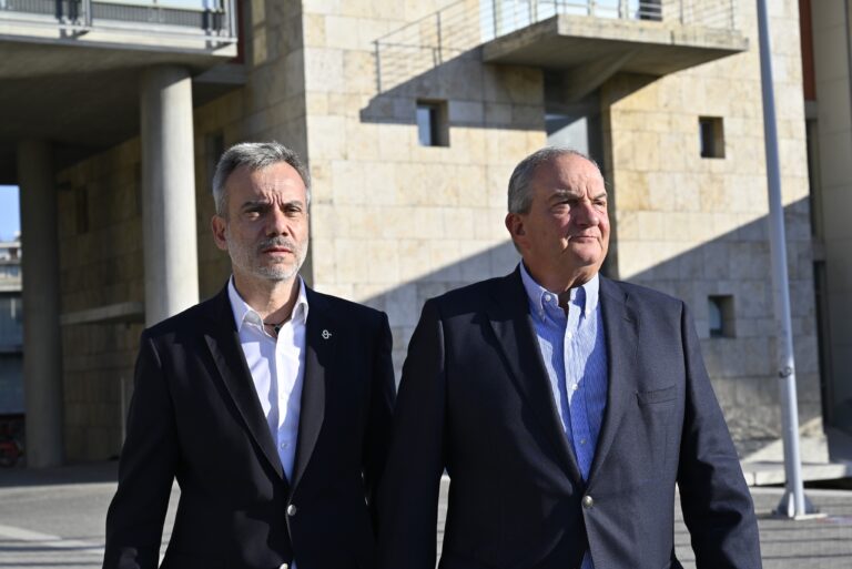 Συνάντηση του Δημάρχου Θεσσαλονίκης Κωνσταντίνου Ζέρβα με τον πρώην Πρωθυπουργό Κώστα Καραμανλή