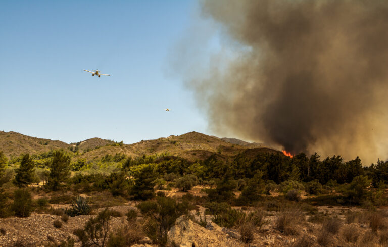 Μάχη με τις φλόγες σε Ρόδο, Κάρυστο και Αχαΐα – Καταγγελία on air για εμπρησμό στην Κέρκυρα