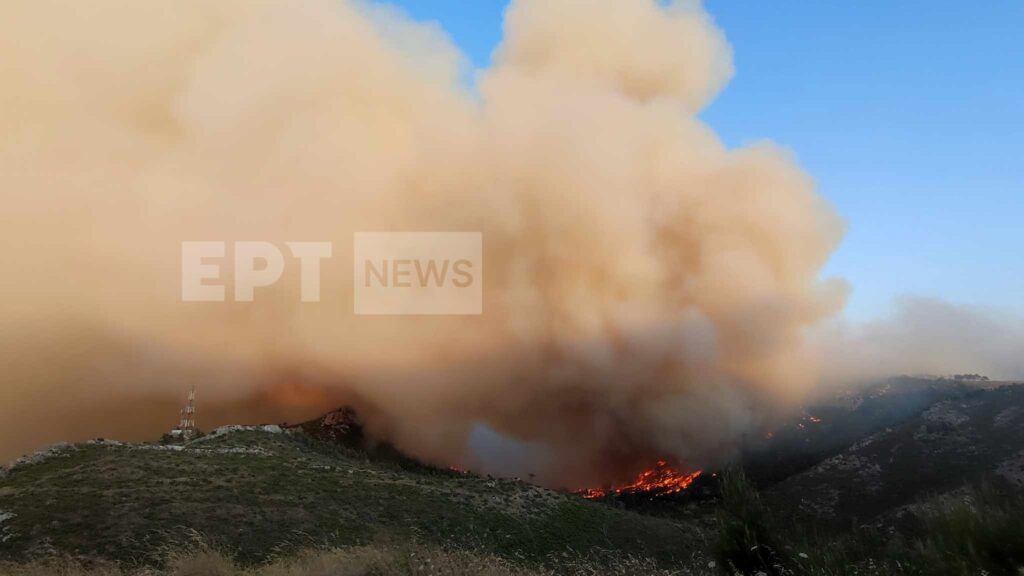 Φωτιές: Στα Δερβενοχώρια το μεγαλύτερο μέτωπο, κινείται προς Μαγούλα – Εικόνες και βίντεο από το σημείο