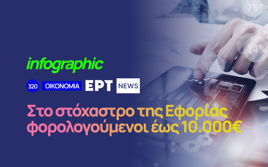 Infographic: Στο στόχαστρο της Εφορίας φορολογούμενοι έως 10.000 ευρώ