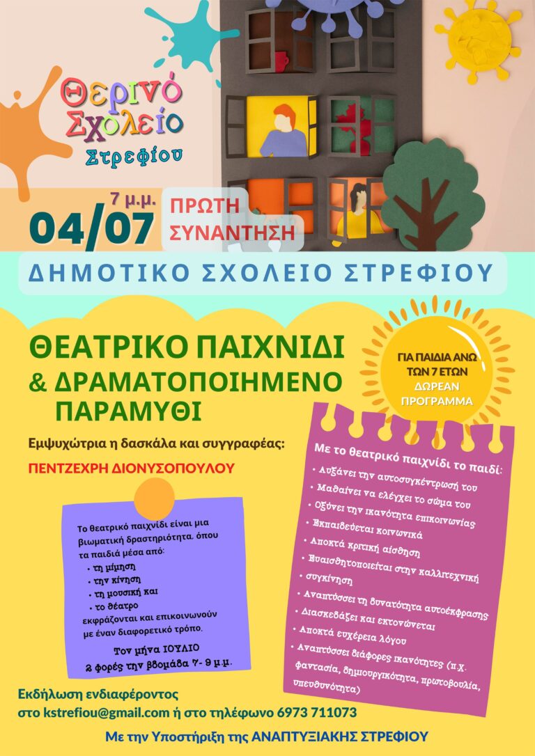 Θεατρικό παιχνίδι και δραματοποιημένο παραμύθι