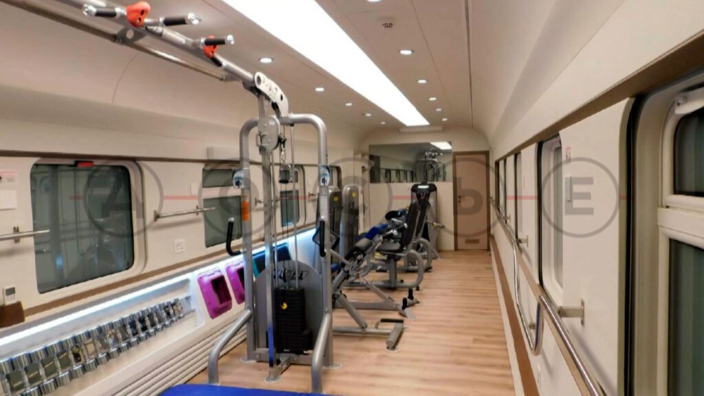 Mηχανήματα αντιγήρανσης, χαμάμ και γυμναστήριο, όλα μέσα στο χλιδάτο τρένο του Πούτιν – Δείτε φωτό