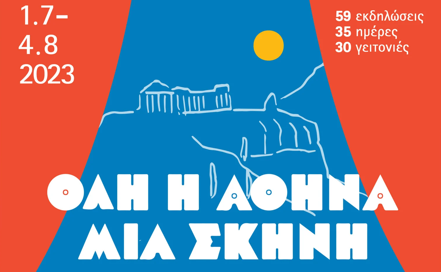 Όλη η Αθήνα μία Σκηνή: Οι εκδηλώσεις της εβδομάδας 17 – 23 Ιουλίου 2023