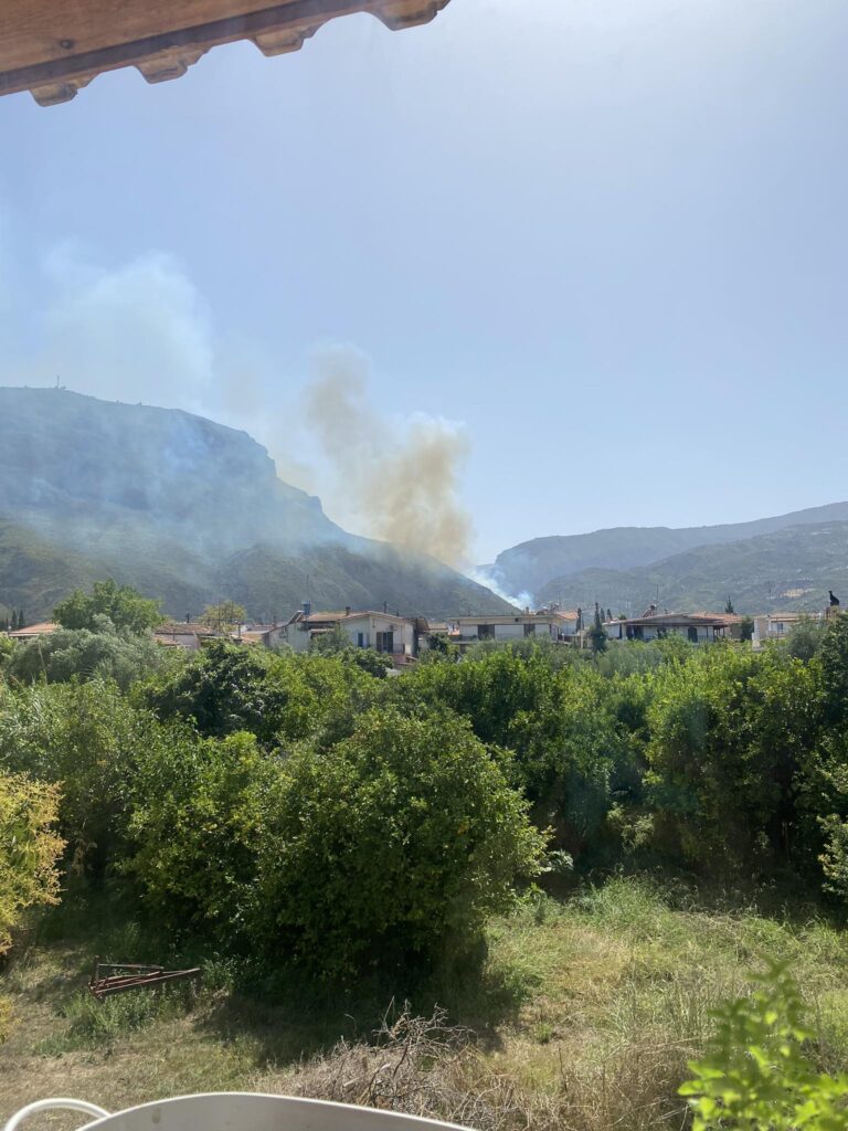 Σε ύφεση η φωτιά στην Αιγιάλεια – Διάσπαρτες εστίες περιορίζουν οι δυνάμεις της Πυροσβεστικής