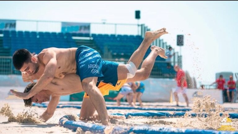 Σέρρες: “Χάλκινος” ο αθλητής του Διογένη Ρ. Αρντάσεβ στο Ευρωπαϊκό πάλης στην άμμο