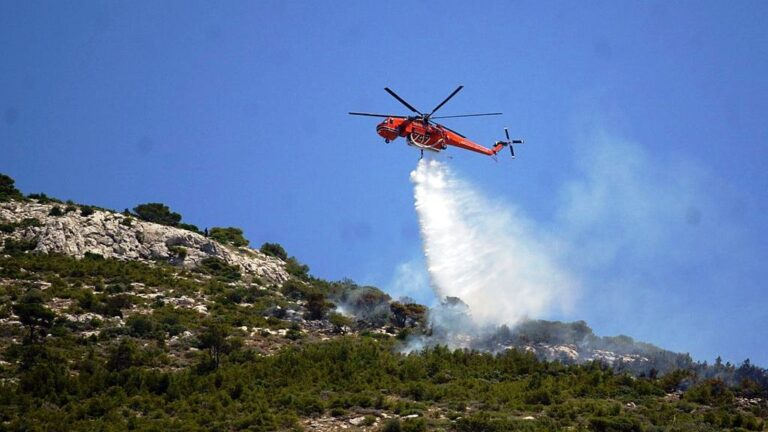 Ηλεία: Δασική πυρκαγιά στα Καλυβάκια – Επιχειρούν επίγειες δυνάμεις και ελικόπτερο