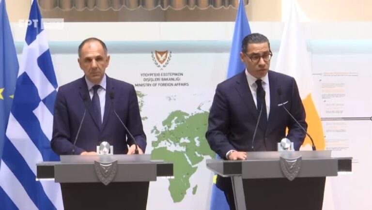 Γ. Γεραπετρίτης: Πλήρης συντονισμός με την Κύπρο για την επίλυση του Κυπριακού – Δεν θα δεχθούμε διχοτομικές λύσεις