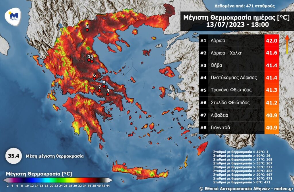 Καύσωνας Κλέων: «Στον φούρνο» η χώρα – Έρχεται ρεκόρ ζέστης Παρασκευή και Σάββατο