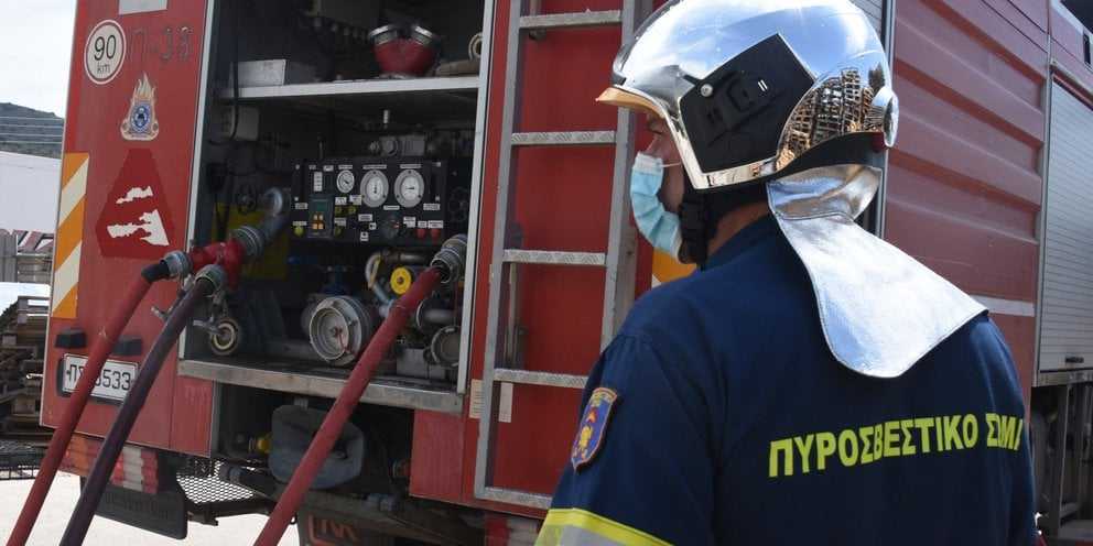 Ξέσπασε φωτιά σε περιοχή του Ηραίου της Σάμου