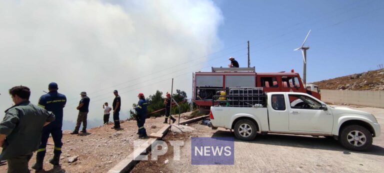 Ρόδος: Αναζωπύρωση του μετώπου σε προφήτη Ηλία και Αγκαθώνα