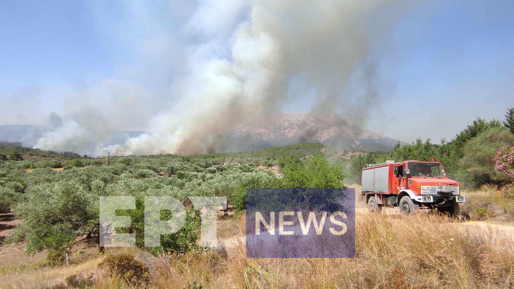 Συνεχείς αναζωπυρώσεις της φωτιάς στην Ρόδο