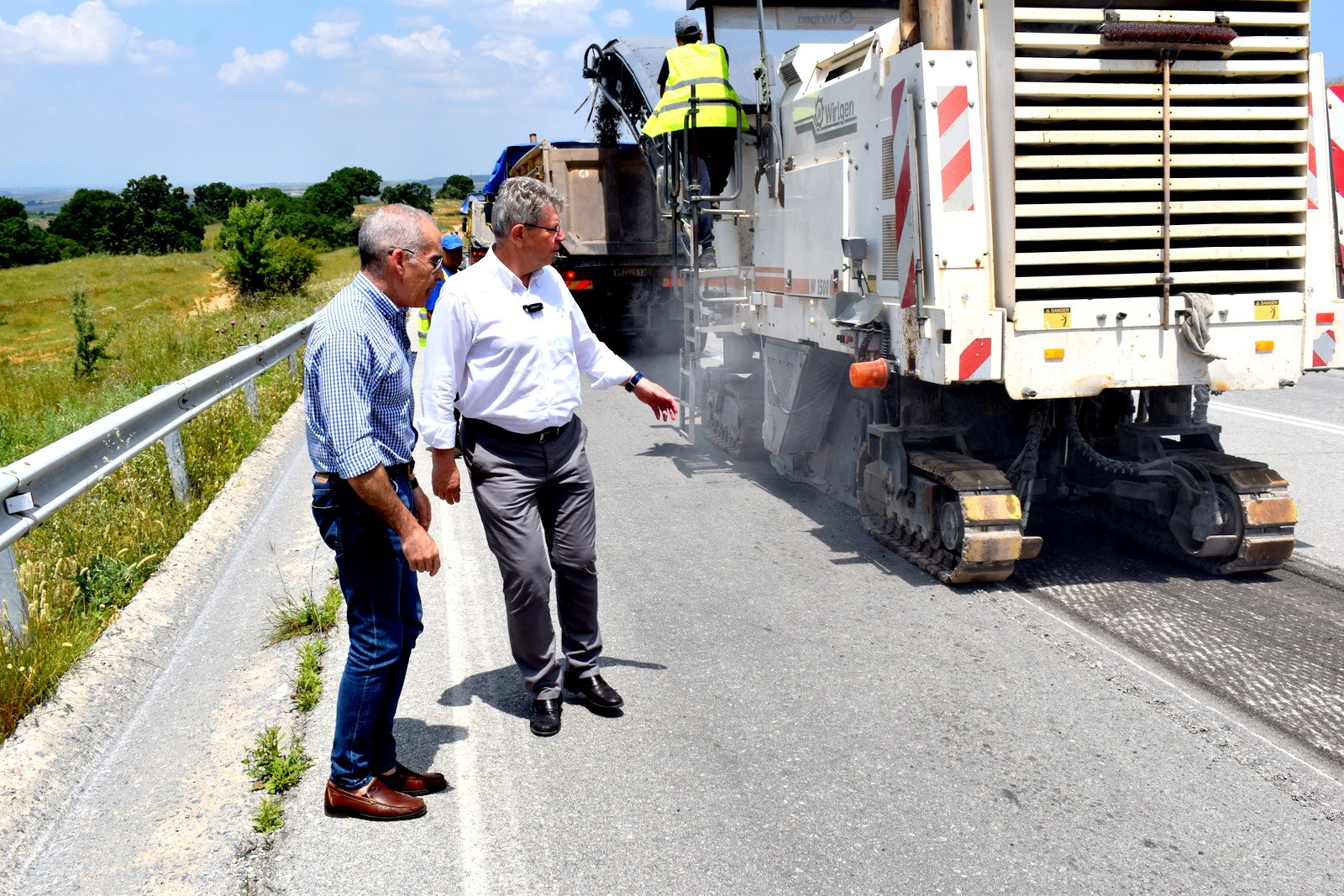 Φλώρινα: Εργασίες βελτίωσης της Ε.Ο. Φλώρινας-Κοζάνης